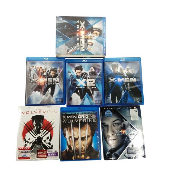 X Men Trilogy And Wolverine Blu Ray Movies Lot Of 6 - Picture 1 of 7